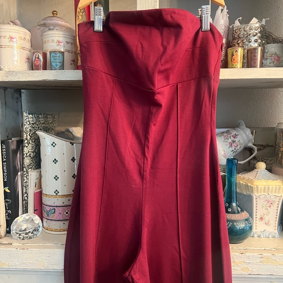 Ripley Rader Jumpsuit Strapless + Wide Leg color: Elderberry brand new !! size 2 - Picture 3 of 10